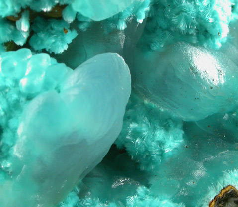 Smithsonite on Aurichalcite from Kelly Mine, Magdalena District, Socorro County, New Mexico