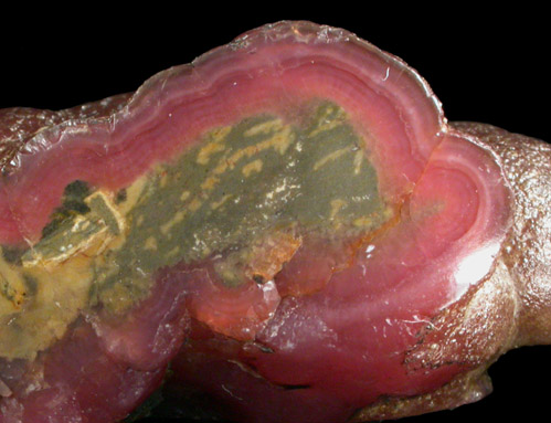 Rhodochrosite from Dshairem Mine, Kara Oba, Karaganda Oblast, Kazakhstan