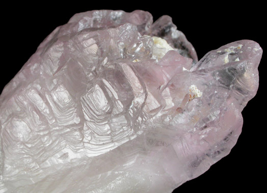 Quartz var. Rose Quartz Crystals from Lavra da Ilha, Taquaral, Jequitinhonha River, Minas Gerais, Brazil