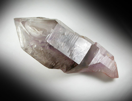 Quartz var. Amethyst Scepter formation with moveable bubble inclusion from Tafelkop, Goboboseb Mountains, 27 km west of Brandberg Mountain, Erongo region, Namibia