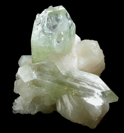 Apophyllite and Stilbite-Ca from Jalgaon, Maharashtra, India