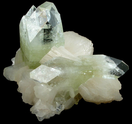 Apophyllite and Stilbite-Ca from Jalgaon, Maharashtra, India