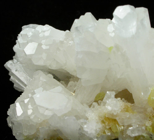 Celestine on Sulfur from La Grasta Mine, Delia, Caltanissetta Province, Sicily, Italy