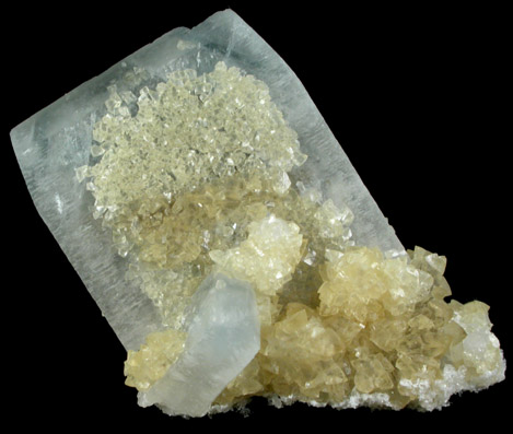 Celestine with Calcite from Holloway Quarry, Newport, Monroe County, Michigan