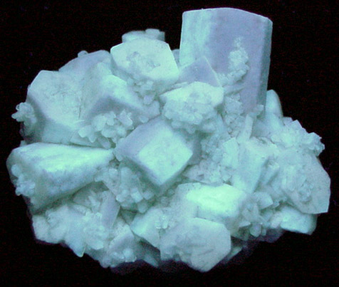 Strontianite pseudomorphs after Celestine from Lime City Quarry, Wood County, Ohio