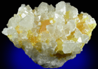 Celestine on Sulfur from La Grasta Mine, Delia, Caltanissetta Province, Sicily, Italy