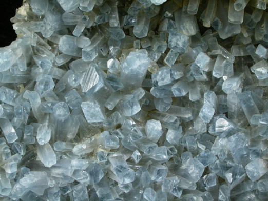 Celestine and Calcite from Pugh Quarry, 6 km NNW of Custar, Wood County, Ohio