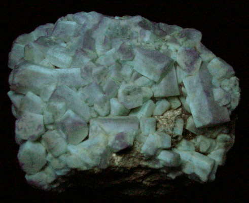 Strontianite pseudomorphs after Celestine from Lime City Quarry, Wood County, Ohio