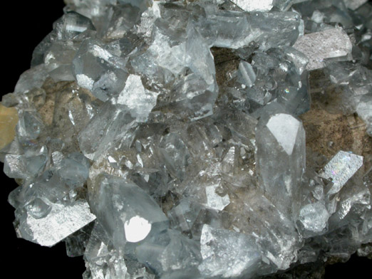 Celestine and Calcite from Scofield Quarry, Maybee, Monroe County, Michigan