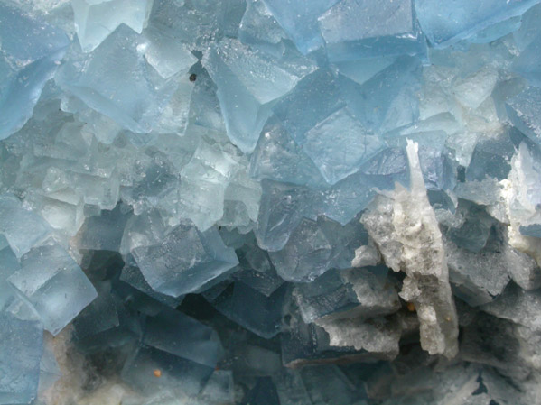 Fluorite on Quartz with Barite and Galena from Blanchard Mine, Hansonburg District, 8.5 km south of Bingham, Socorro County, New Mexico