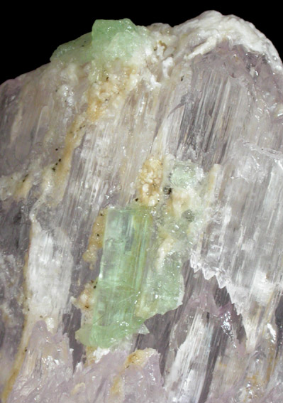 Spodumene var. Kunzite with Elbaite Tourmaline from Minas Gerais, Brazil