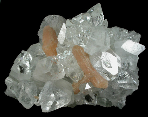 Apophyllite with Stilbite-Ca from Jalgaon, Maharashtra, India