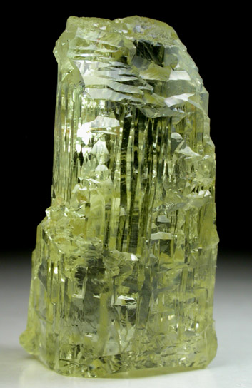 Beryl var. Heliodor (etched crystal) from Minas Gerais, Brazil