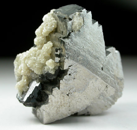 Arsenopyrite with Muscovite on Ferberite from Yaogangxian Mine, Nanling Mountains, Hunan Province, China