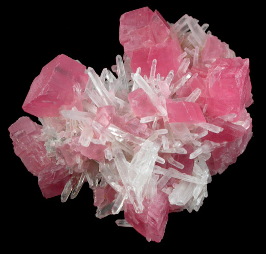 Rhodochrosite and Quartz from Sweet Home Mine, Buckskin Gulch, Alma District, Park County, Colorado