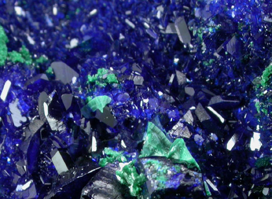 Azurite and Malachite from Milpillas Mine, Cuitaca, Sonora, Mexico