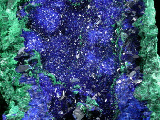 Azurite and Malachite from Milpillas Mine, Cuitaca, Sonora, Mexico