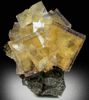 Fluorite on Sphalerite with Chalcopyrite from Annabel Lee Mine, Harris Creek District, Hardin County, Illinois