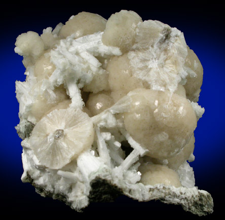 Stilbite-Ca with Natrolite from Millington Quarry, Bernards Township, Somerset County, New Jersey