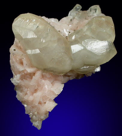 Calcite on Dolomite with Pyrite from Meridian Quarry, Black Rock, Lawrence County, Arkansas