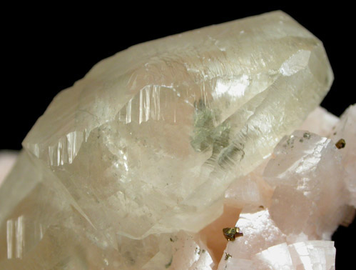 Calcite on Dolomite with Pyrite from Meridian Quarry, Black Rock, Lawrence County, Arkansas
