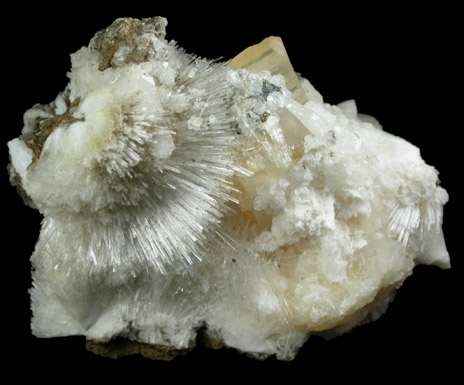 Natrolite with Calcite from Kaufman Quarry, Eckman Creek, Lincoln County, Oregon