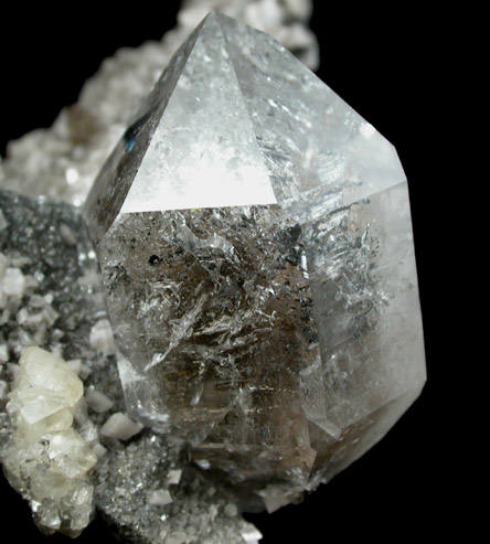 Quartz var. Herkimer Diamond with Dolomite from Eastern Rock Products Quarry (Benchmark Quarry), St. Johnsville, Montgomery County, New York