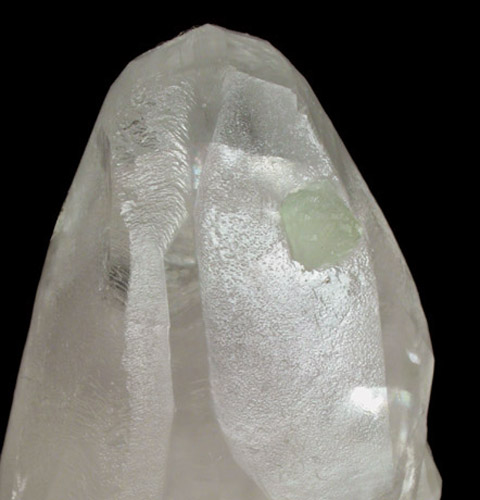 Calcite with Prehnite from Prospect Park Quarry, Prospect Park, Passaic County, New Jersey