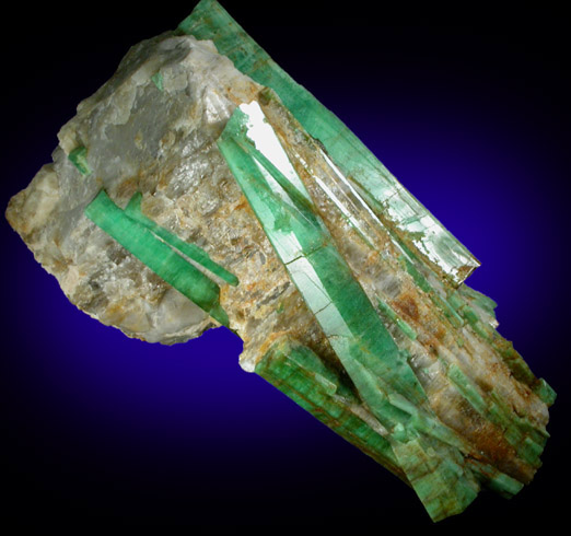 Beryl var. Emerald from Mount Dayakou tungsten mine, 6 km northeast of Mengdong village, Malipo County, Yunnan Province, China