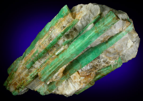 Beryl var. Emerald from Mount Dayakou tungsten mine, 6 km northeast of Mengdong village, Malipo County, Yunnan Province, China