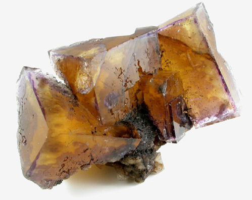 Fluorite with Bitumen from Minerva #1 Mine, Rosiclare Level, Cave-in-Rock District, Hardin County, Illinois