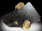 Fluorite with Calcite from Denton Mine, Sub-Rosiclare Level, Harris Creek District, Hardin County, Illinois