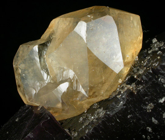 Fluorite with Calcite from Denton Mine, Sub-Rosiclare Level, Harris Creek District, Hardin County, Illinois