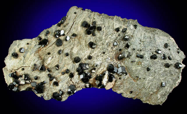 Andradite var. Melanite Garnet from New Idria District, San Benito County, California