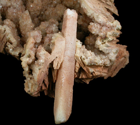 Quartz pseudomorphs after Glauberite from McKiernan and Bergin Quarry, Paterson, Passaic County, New Jersey