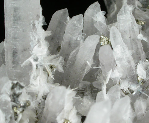 Quartz with Barite and Pyrite from Alimon Mine, Huaron District, Cerro de Pasco, Peru