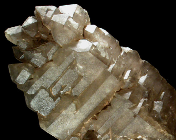 Quartz var. Smoky (parallel growth) from Lord Hill Quarry, Stoneham, Oxford County, Maine