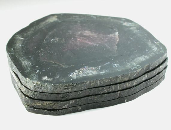 Liddicoatite Tourmaline (set of 4 polished slices from a single crystal) from Alakamisy Itenina, south of Antsirabe, Fianarantsoa, Haute Matsiatra, Madagascar (Type Locality for Liddicoatite = near Antsirab)