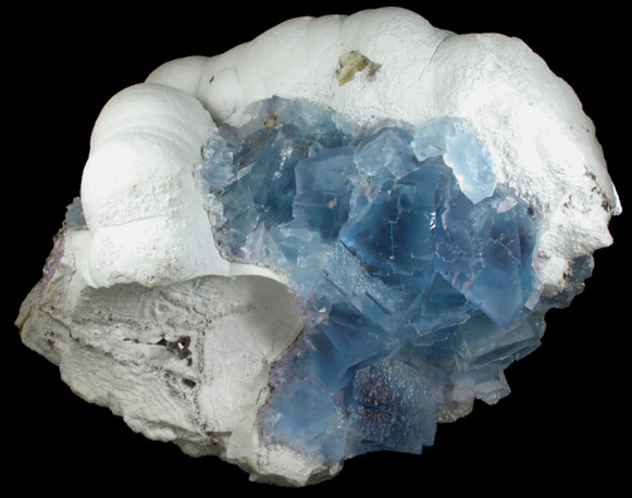 Barite with Fluorite from Minerva #1 Mine, Rosiclare Level, Cave-in-Rock District, Hardin County, Illinois