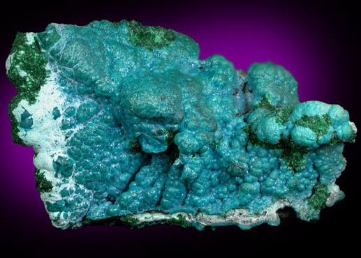 Chrysocolla with Malachite from L'Etoile du Congo Mine, Lubumbashi, Katanga Copperbelt, Haut-Katanga Province, Democratic Republic of the Congo