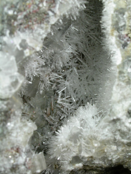 Natrolite and Calcite from Millington Quarry, Bernards Township, Somerset County, New Jersey