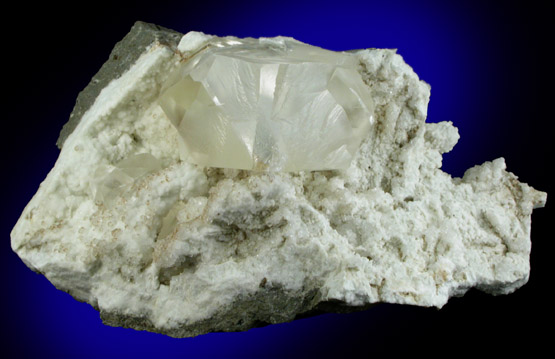 Calcite (twinned crystals) on Datolite from Millington Quarry, Bernards Township, Somerset County, New Jersey