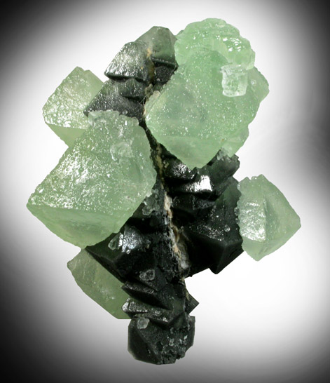 Fluorite on Fluorite from Xianghualing Mine, Linwu, Hunan, China
