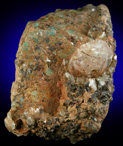 Phenakite on Microcline from Crystal Park, southwest of Manitou Springs, El Paso County, Colorado