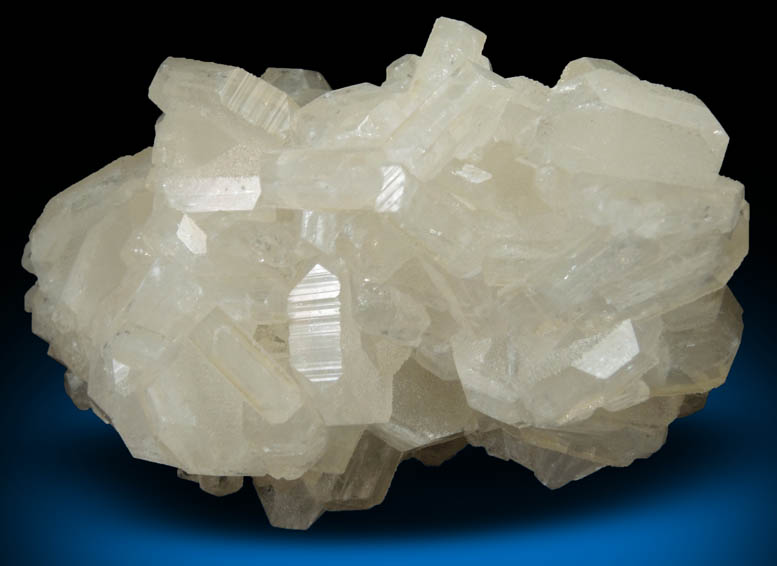 Hydroxyapophyllite-(K) (formerly apophyllite-(KOH)) on Calcite from (Luck Stone Quarry?), Fauquier County, Virginia