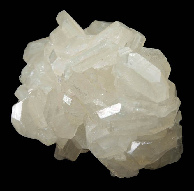 Hydroxyapophyllite-(K) (formerly apophyllite-(KOH)) on Calcite from (Luck Stone Quarry?), Fauquier County, Virginia