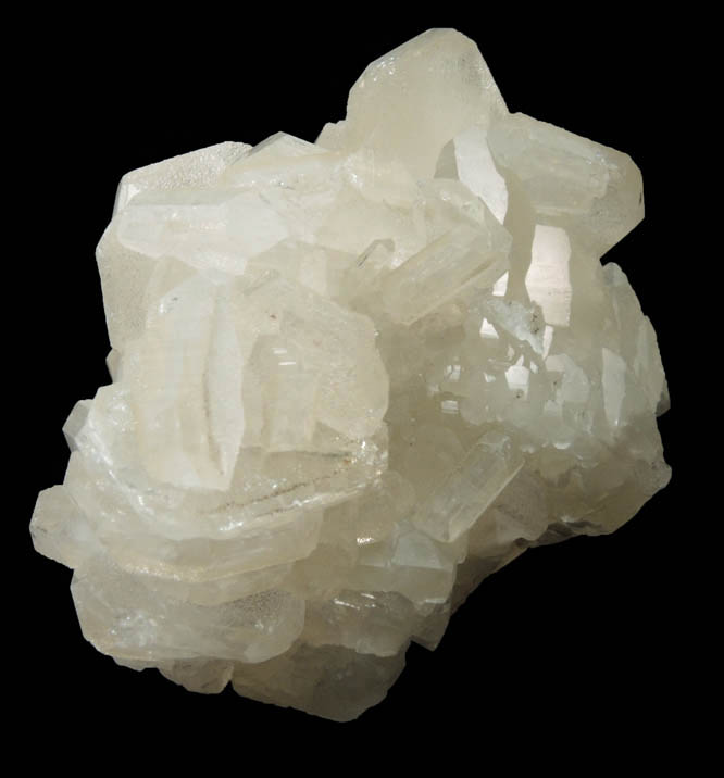 Hydroxyapophyllite-(K) (formerly apophyllite-(KOH)) on Calcite from (Luck Stone Quarry?), Fauquier County, Virginia