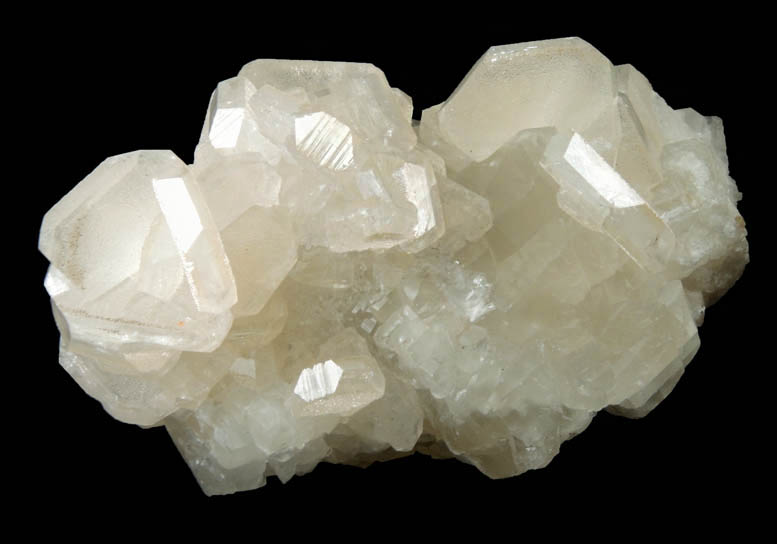 Hydroxyapophyllite-(K) (formerly apophyllite-(KOH)) on Calcite from (Luck Stone Quarry?), Fauquier County, Virginia