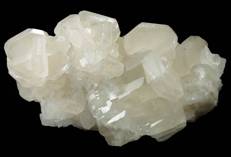 Hydroxyapophyllite-(K) (formerly apophyllite-(KOH)) on Calcite from (Luck Stone Quarry?), Fauquier County, Virginia