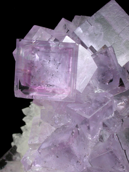 Fluorite on Quartz from Caravia-Berbes District, Asturias, Spain